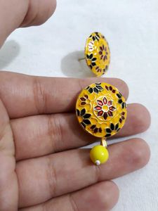Floral Enamel Earrings