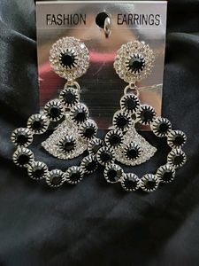 Black And White Earring
