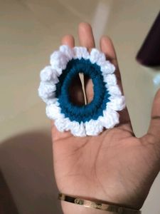 Crochet Flower Hair Tie