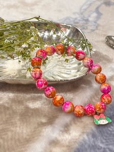 Beaded Bracelet with Charm