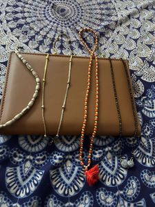 Mangalsutra With Do Mala Aur Hand Tulsi Bracelet