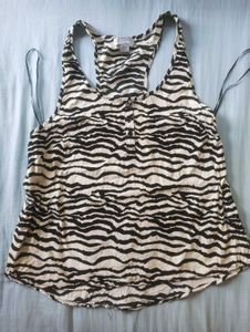 Zebra Print Tank Top