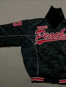 Vintage Peaches Baseball Jacket