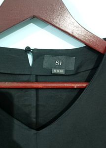 Black V Neck Kimono Top