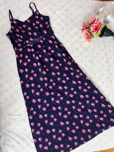 Tokyo Talkies Floral Crepe Empire Midi Dress