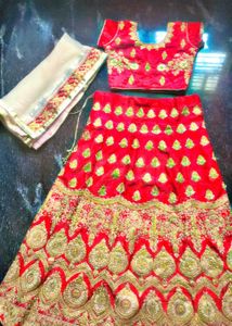 Red Lehanga Choli