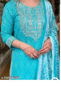 Women Kurti Salwar Dupatta Set Xxl Size