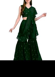 Ready To Wear Saree Or Dress Three Piece No Coin