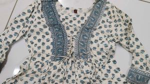 A Line Tie Up Short Kurti
