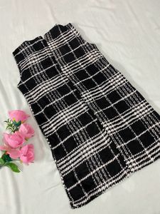 Tweed Korean Dress