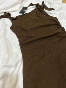 Elegant Brown Maxi Dress