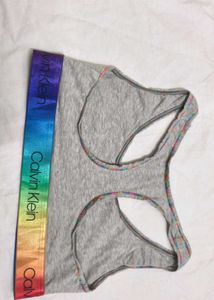 Calvin Klein Gray Sports Bra