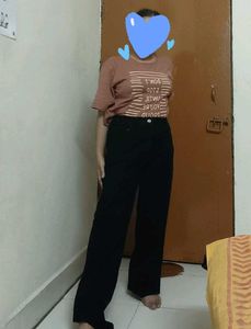 High Waisted Black Straight Fit Off Duty Jeans
