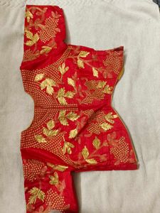 Gota Saree With Heavy Blouse
