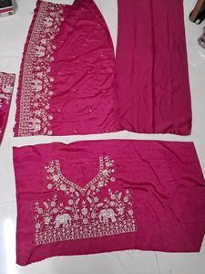 Elegant Pink Embroidered Lehenga Choli