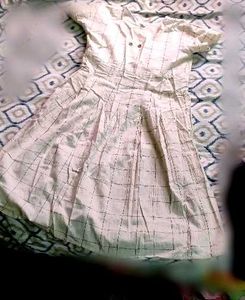 White Checkered Dress