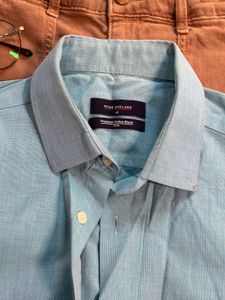 Men&#39;s Blue Long Sleeve Shirt