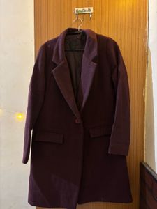 Burgundy Trench Coat