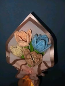 Crochet Tulip Bouquet