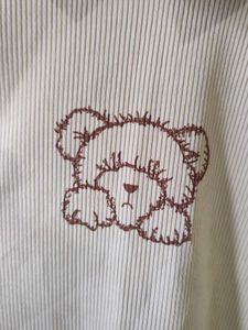 Beige drop shoulder top