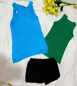 Combo Of Beautiful Top With Shorts