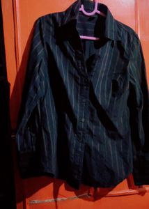 Vintage Striped Button-Down Shirt