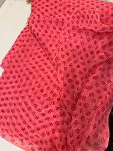 Beautiful Pretty Pink Beaded Saree