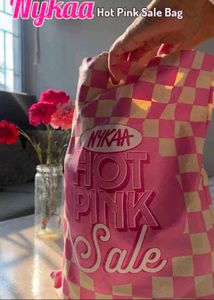 🎁Buy 2 Get 1 Free 🎁Nykaa Hot Pink Sale Bag