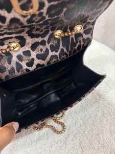 Leopard Print Chain Bag