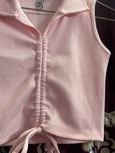 Pink Crop Top