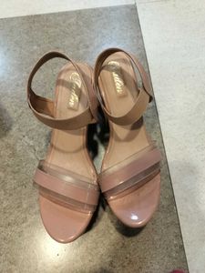 Platform Heels with Clear Straps