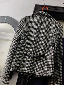 Korean Houndstooth women Blazer