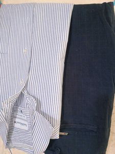 Combo Pack Of Navy Blue Jeans And Stripped Shirt