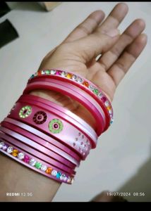 Beautiful seep mehroon and pink Bengal Set ❤️ 🩷