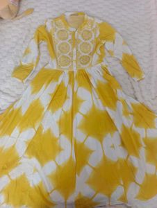Embroidered Tie-Dye Dress