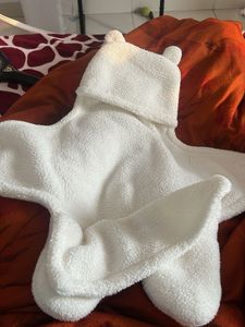 Adorable Bear Hooded Baby Blanket