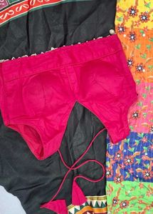 Black Chaniya Choli Set with Colorful Dupatta