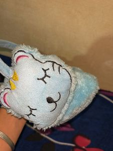 Blue Plush Earmuffs