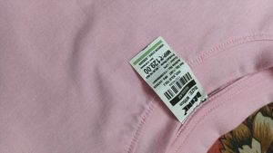 Cute Pink Tee &amp; White Skirt Set