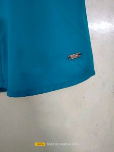 Y2k Sea green colour top.