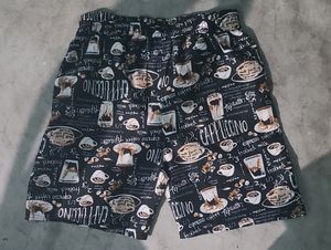 Coffee Print Lounge Shorts