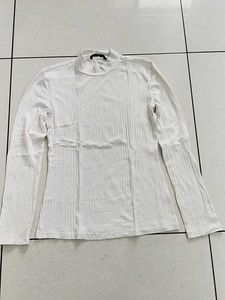 Ribbed Mock Neck Top