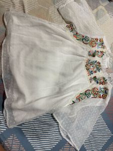 White Embroidered Blouse
