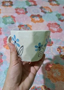 Bubble tea mug with saucer