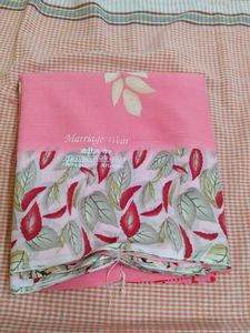 Pink Floral Saree