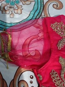 Red Embroidered Blouse