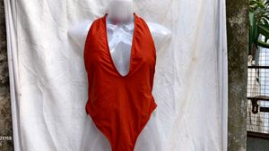 119. Chic Rust One Piece Swimsuit
