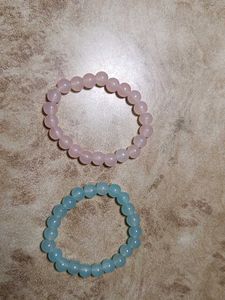 Two beaded bracelets