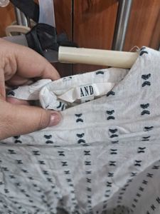 Patterned Peplum Top