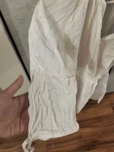 H&amp;M White Flowy Blouse